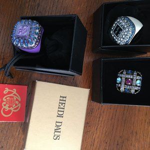 Heidi Daus enamel rings